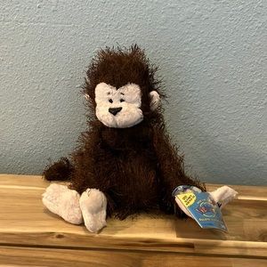 Rare Retired Webkinz Monkey WITH CODE